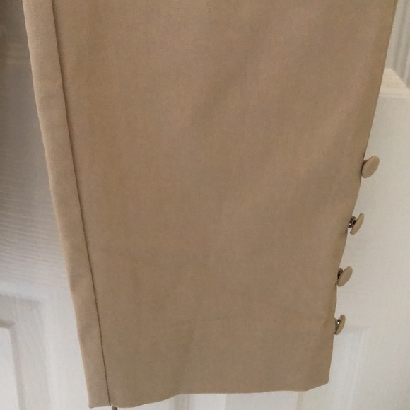 Chico’s High-waist mock pockets ankle button detail stretch pull on slacks - Picture 2 of 9